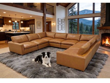 Upholstered Large Seating Modular Design Sectional