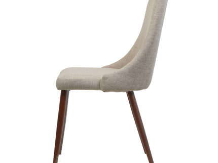 Mid Century Modern Fabric Armless Dining Chair