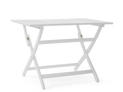 Blissique - Outdoor Foldable Wood Dining Table With Slat Design