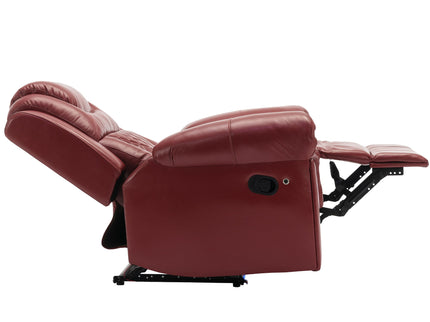 Home Theater Seating Manual Recliner Chair With Led Light Strip For Living Room