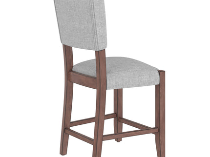 5 Piece Counter Height Dining Set With 4 Upholstered Chairs
