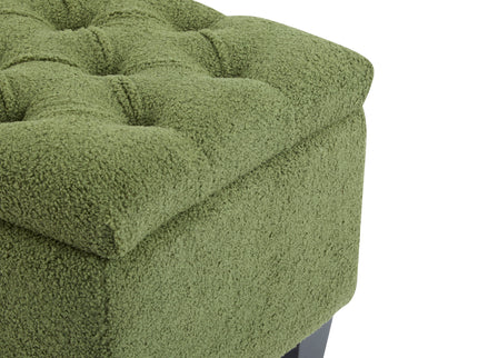 Ottoman Bench & Storage - Green