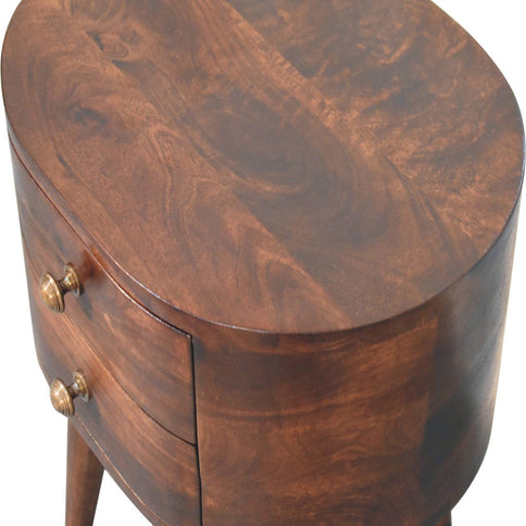 Rounded Bedside Table