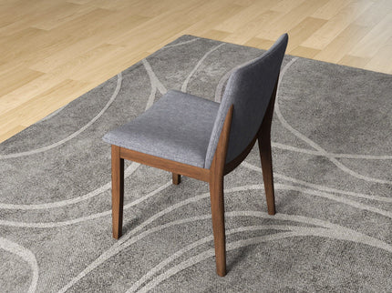 Laura - Mid-Century Modern Solid Wood Dining Chair (Set of 2)