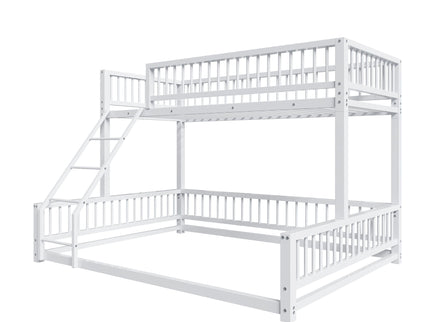Bunk Bed With Ladder And Safety Guardrails
