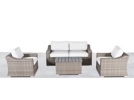 Stylish Sofa Seating Group With Cushions Perfect For Outdoor Gatherings