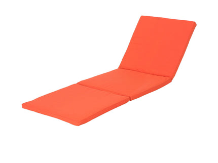 Waterproof Fabric Lounge Cushion With Rectangular Shape - Orange