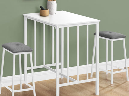 3 Pieces Dining Set, Counter Height, Rectangular, Small, Contemporary & Modern
