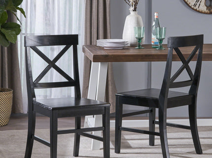 Plethora - Dining Chair With X Shaped Back (Set of 2)