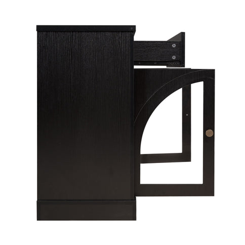 Modern Sideboard Cabinet With 1 Drawer And 2 Arched Doors