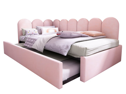 Upholstered Daybed With Pull-Out Bed