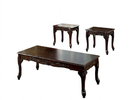 3 Piece Coffee Table Set - Cherry
