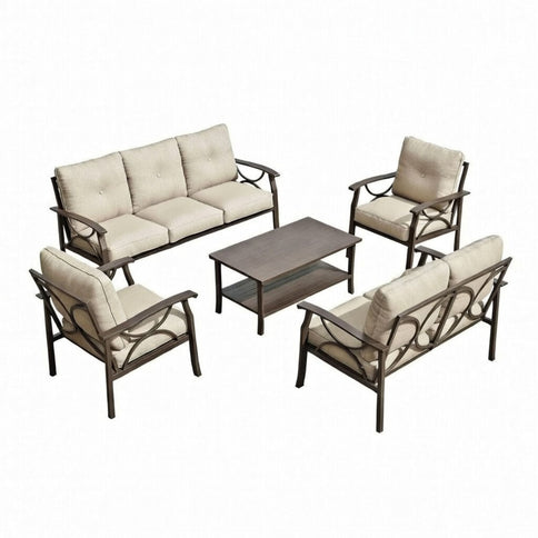 Patio Furniture Set & Coffee Table For Backyard