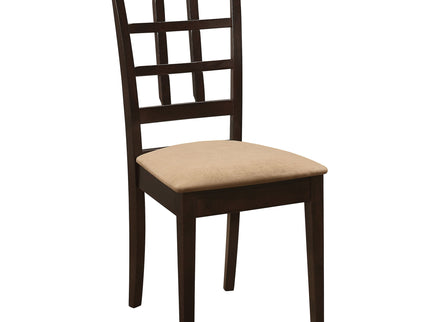 Lattice Back Dining Chair (Set of 2) - Brown