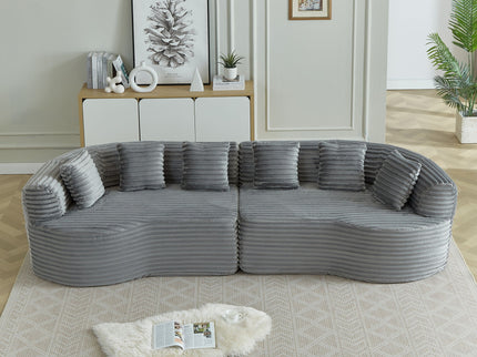 Sectional Sofa, Oversized 4 Seater With Deep Seat Design