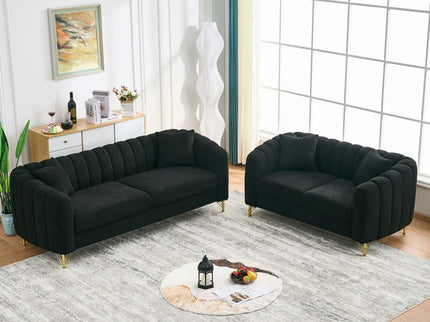 Oversized Sofa, Deep Tufted Couch