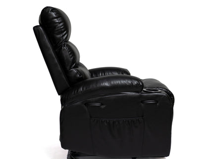 Large Size Electric Power Lift Recliner Chair Sofa With 8 Point Vibration Massage And Lumbar Heat