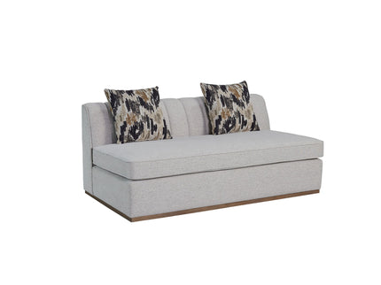 Channel - Armless Loveseat - Off White