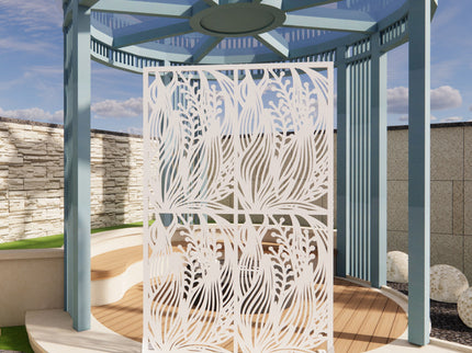 Free Standing Decorative Privacy Screen, Outdoor And Indoor Divider