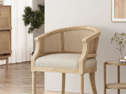 Curved Backrest Accent Chair