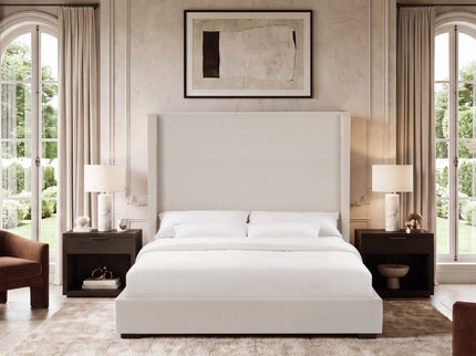 Hampton - Upholstered Platform Bed With Tall Headboard