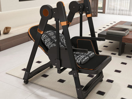Convertible Baby High Chair To Rocker With 5 Point Harness