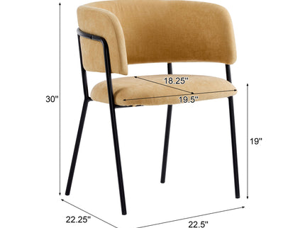 Modern Upholstered Arm Dining Chair Set
