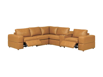 Upholstered Large Arms Sectional With Recliner Seats