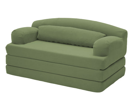 2 Seater Sofa Bed, Compact Foldable Floor Couch