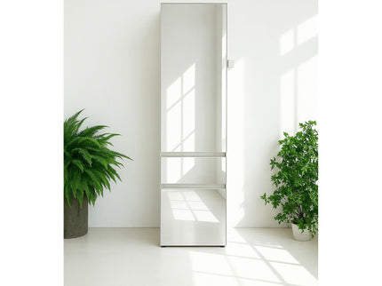 Elise - Slim Modular Closet Cabinet With Mirror - White