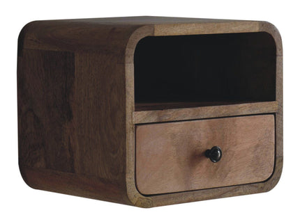 Curved Upper Slot Floating Nightstand