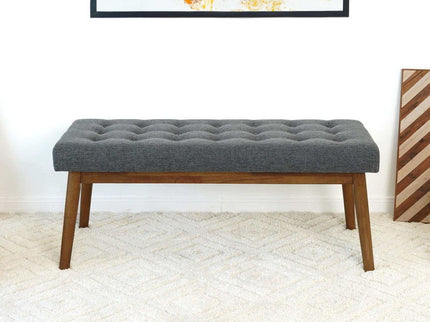 Delilah - Modern Bench - Gray