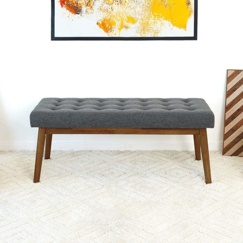 Delilah - Modern Bench - Gray