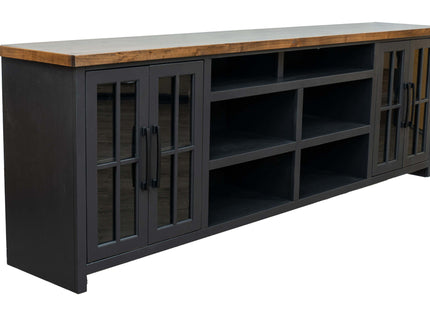 TV Stand Console For TVs Up To 100" - Black / Whiskey