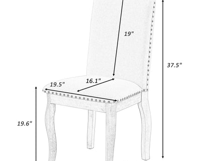 Upholstered Dining Chairs With Nailhead (Set of 2)