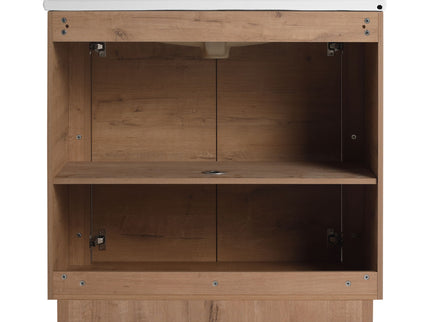 Freestanding Bathroom Vanity With Sink & 2 Soft Close Doors