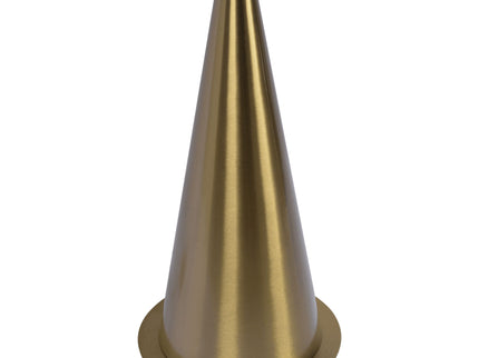 Lisbon - Floor Lamp With On / Off Switch Coned Base Hanging Shade - Antique Brass / White