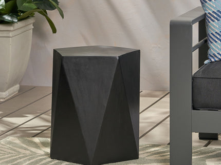 Side Table With Geometric Design