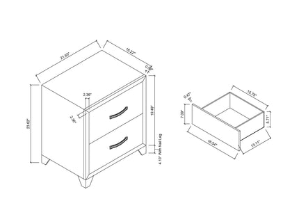 Carlos - Nightstand - Black