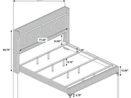 Malcolm - Bedroom Set With Wingback Design