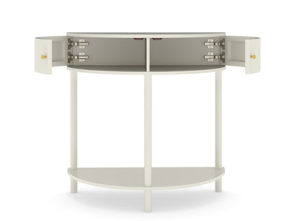 Demi Lune - Console Table With 2 Storage Drawers
