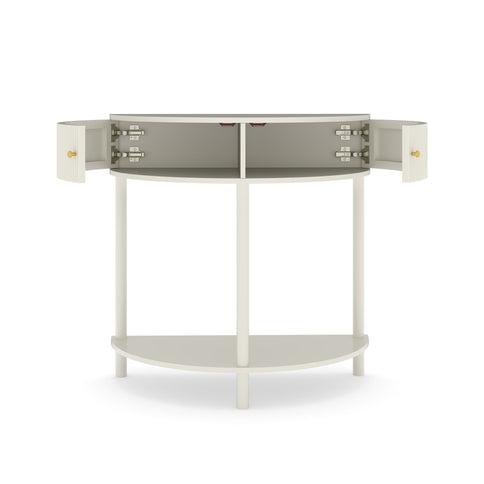 Demi Lune - Console Table With 2 Storage Drawers