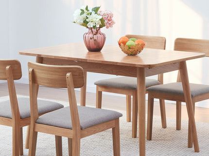 Round Corner Diagonal Leg Telescopic Table For 6 - 8 People To Meet Dining Table
