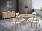 Light Brown / 5 Pc. Table, 4 Chairs