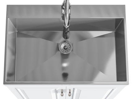 Darwin - Deluxe Laundry Cabinet With Pull-Out Faucet And Stainless Steel Sink