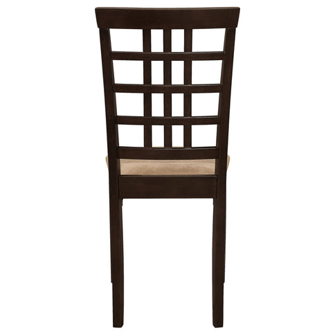 Lattice Back Side Chair (Set of 2) - Brown