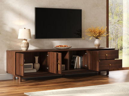 TV Stand With For 85" TVs - Walnut