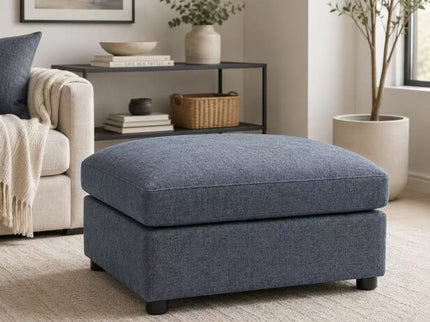 Ottoman With Durable Upholstery For Versatile Use