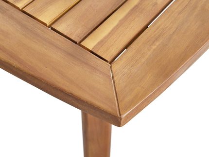 Modern Indoor Square Acacia Wood Dining Table With Toothpick Leg Design
