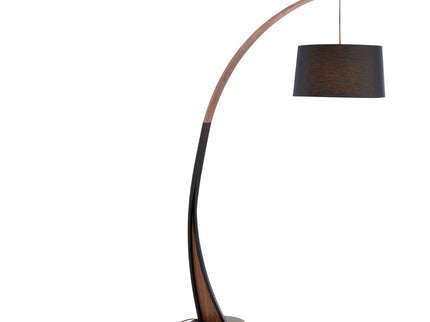 Noah - Mid-Century Modern Floor Lamp - Walnut